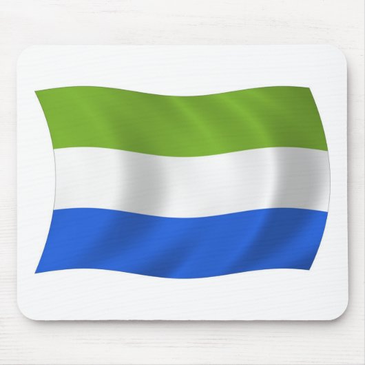 Sierra Leone Flag Mauspad (Vorne)
