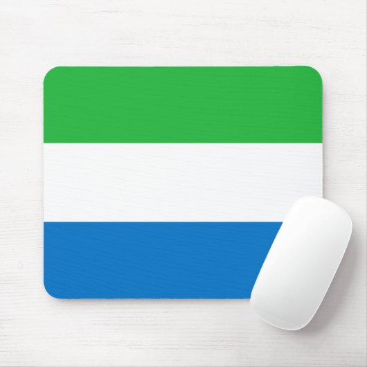 Sierra Leone Flag Mousepad (Mit Mouse)