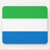 Sierra Leone Flag Mousepad (Vorne)