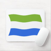 Sierra Leone Flag Mousepad (Mit Mouse)