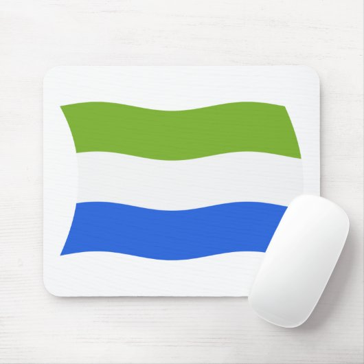 Sierra Leone Flag Mousepad (Mit Mouse)