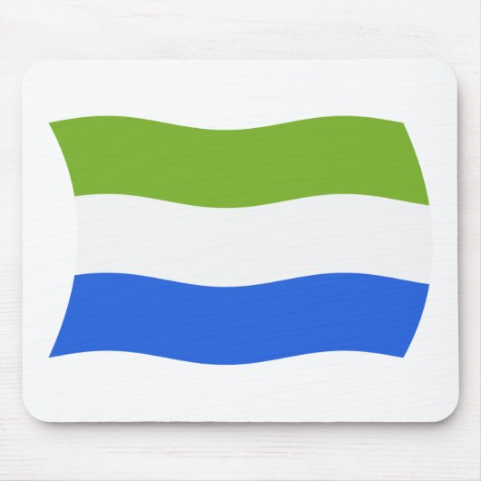 Sierra Leone Flag Mousepad (Vorne)