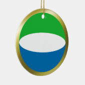 Sierra Leone Flag Ornament (Rechts)