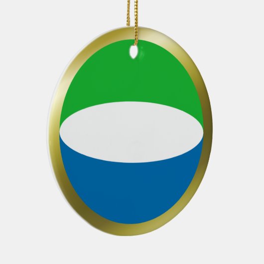 Sierra Leone Flag Ornament (Rechts)
