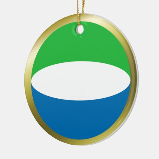 Sierra Leone Flag Ornament (Links)