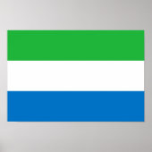 Sierra Leone Flag Poster (Vorne)