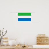 Sierra Leone Flag Poster (Küche)