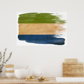 Sierra Leone Flag Posters Poster (Küche)