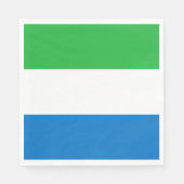 Sierra Leone Flag Serviette (Vorderseite)
