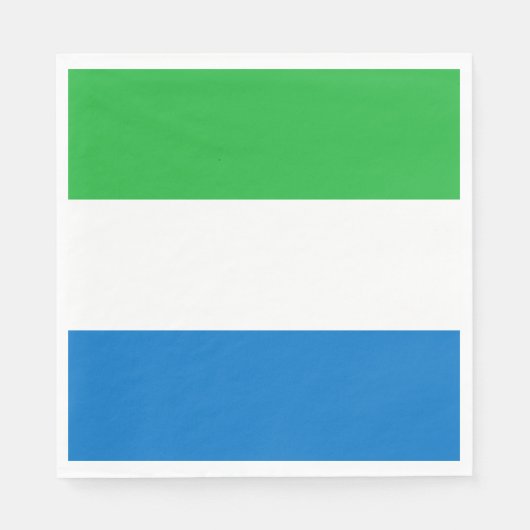 Sierra Leone Flag Serviette (Vorderseite)