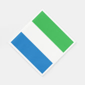 Sierra Leone Flag Serviette (Ecke)
