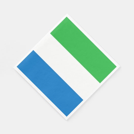 Sierra Leone Flag Serviette (Ecke)