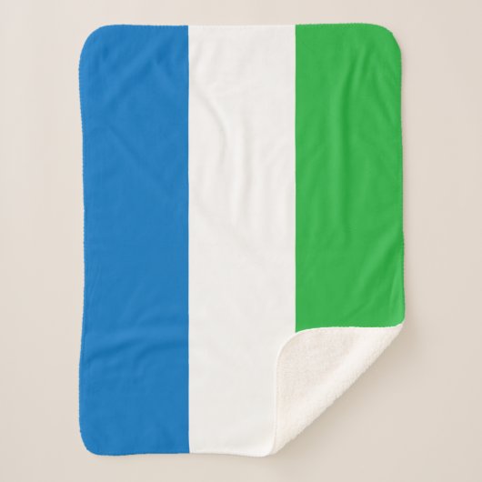Sierra Leone Flag Sherpadecke (Vorderseite)