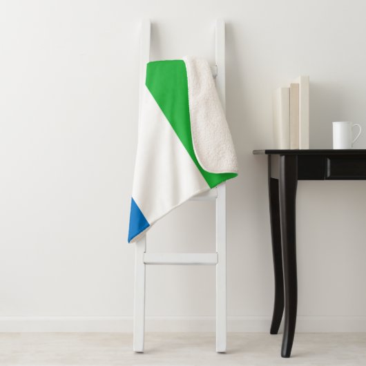 Sierra Leone Flag Sherpadecke (Beispiel)