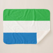 Sierra Leone Flag Sherpadecke (Vorderseite (Horizontal))