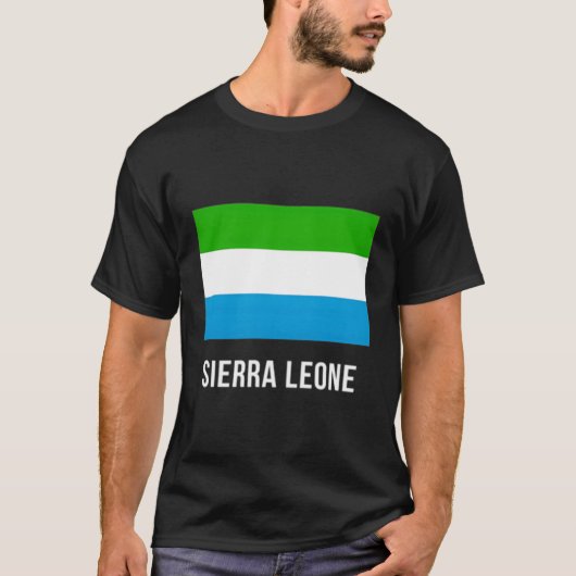 Sierra Leone Flag Shirt Sierra Leone (Vorderseite)