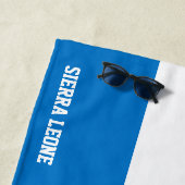 Sierra Leone Flag Splendid Patriotic Strandtuch (Beispiel)