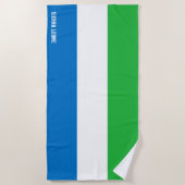 Sierra Leone Flag Splendid Patriotic Strandtuch (Vorderseite)