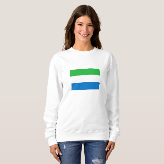 Sierra Leone Flag Sweatshirt (Vorne ganz)