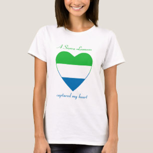 Sierra Leone Flag Sweetheart T - Shirt