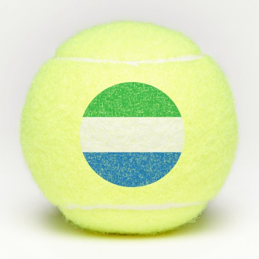 Sierra Leone Flag Tennisbälle (Vorderseite)