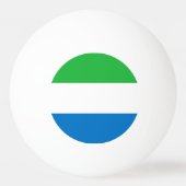 Sierra Leone Flag Tischtennisball (Rückseite)