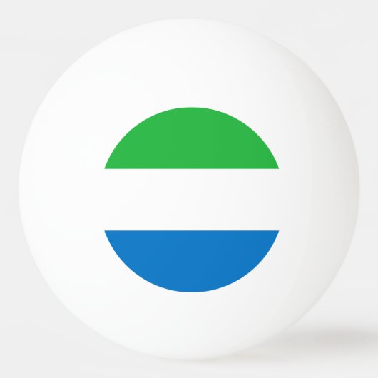 Sierra Leone Flag Tischtennisball (Vorderseite)