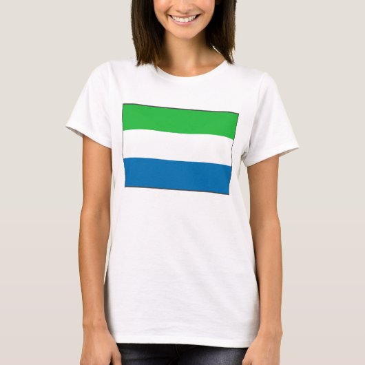 Sierra Leone Flag x Map T - Shirts (Vorderseite)