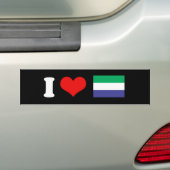 Sierra Leone-Flagge Autoaufkleber (Auf Auto)