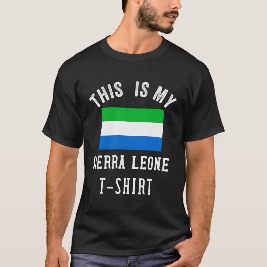 Sierra Leone Flagge für Männer - Sierra Leone Sal T-Shirt (Vorderseite)