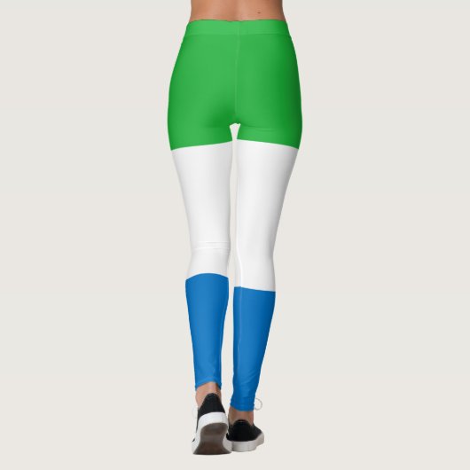 Sierra Leone-Flagge Leggings (Rückseite)