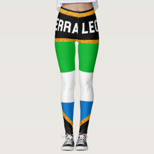 Sierra Leone-Flagge Leggings
