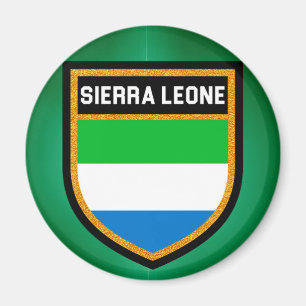 Sierra Leone-Flagge Magnet