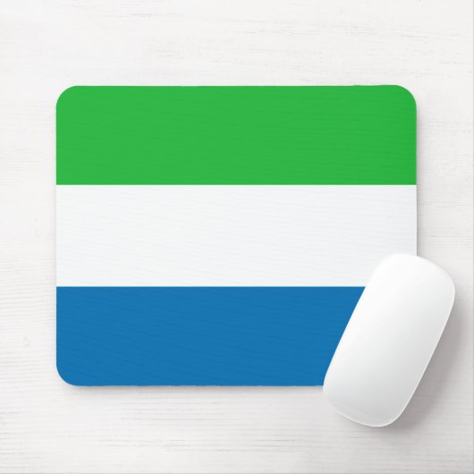 Sierra Leone-Flagge Mousepad (Mit Mouse)