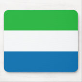 Sierra Leone-Flagge Mousepad (Vorne)