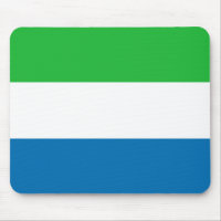 Sierra Leone-Flagge Mousepad