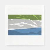 Sierra Leone Flagge Papiertücher Serviette (Vorderseite)