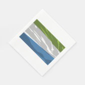 Sierra Leone Flagge Papiertücher Serviette (Ecke)