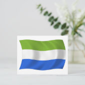 Sierra Leone Flagge Postkarte (Stehend Vorderseite)