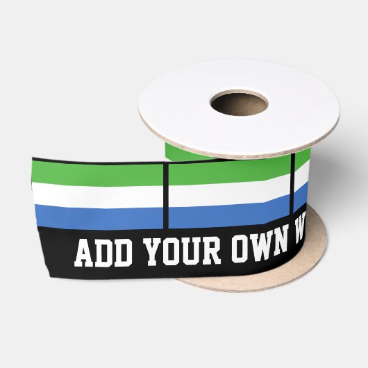 Sierra Leone-Flagge Satinband (Spule)