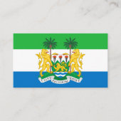 Sierra Leone - Flagge & Wappen Sierra Leones Visitenkarte (Vorderseite)