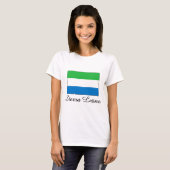 Sierra Leone-Flaggen-Entwurf T-Shirt (Vorne ganz)