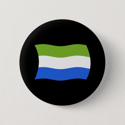 Sierra Leone Flaggen Knopf Button (Vorderseite)