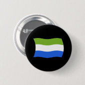 Sierra Leone Flaggen Knopf Button (Vorne & Hinten)