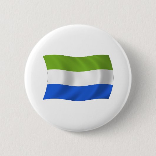 Sierra Leone Flaggen Knopf Button (Vorderseite)