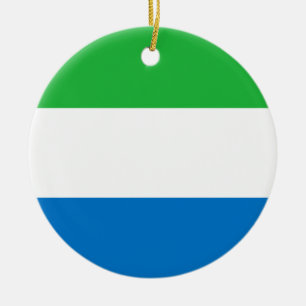 Sierra Leone-Flaggen-Verzierung Keramikornament