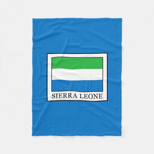 Sierra Leone Fleecedecke (Vorderseite)