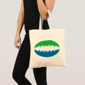 Sierra Leone Gnarly Flag Bag Tragetasche (Vorderseite (Produkt))