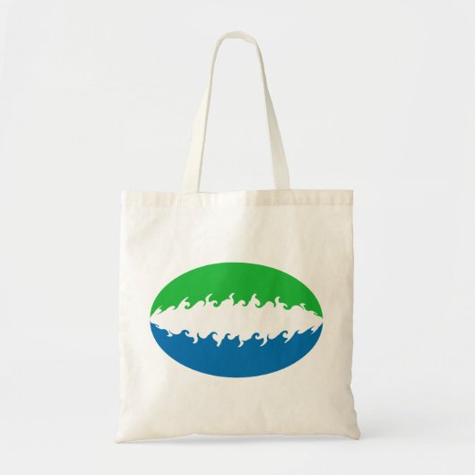 Sierra Leone Gnarly Flag Bag Tragetasche (Vorne)