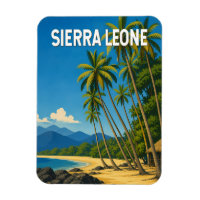 Sierra Leone Illustration Reise Kunst Vintage